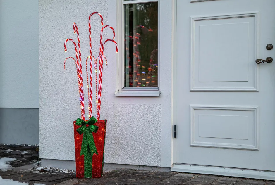 Best Udendørs dekoration CandyCane Udendørsbelysning
