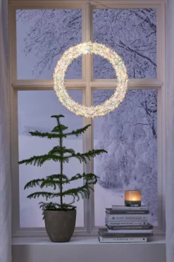 Online Udendørs krans Magic 45cm Julebelysning