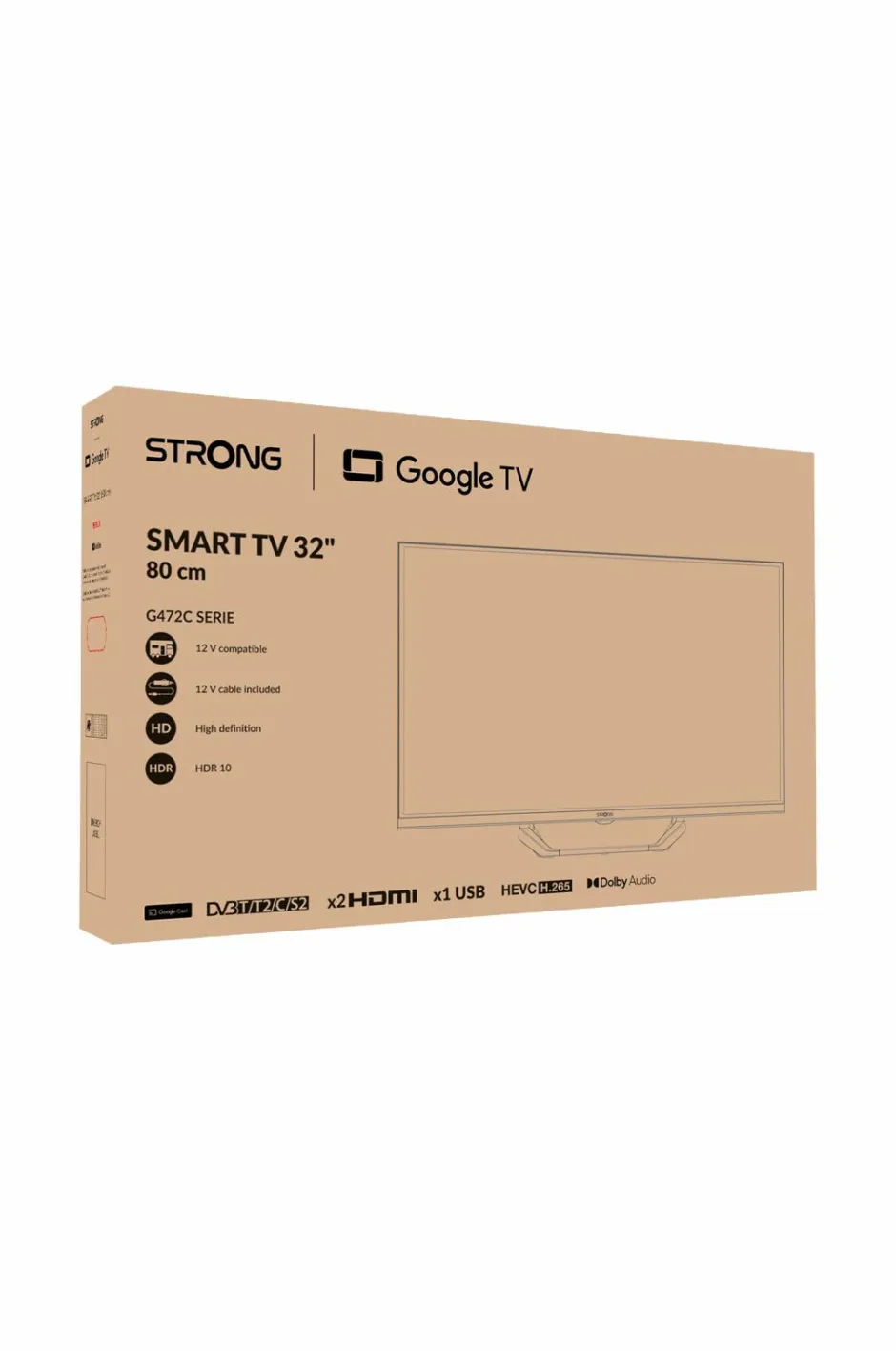 Strong Smart-tv 32 230/12volt Google TV Srt32hg4723c^ Tv, Lyd & Det Smarte Hjem