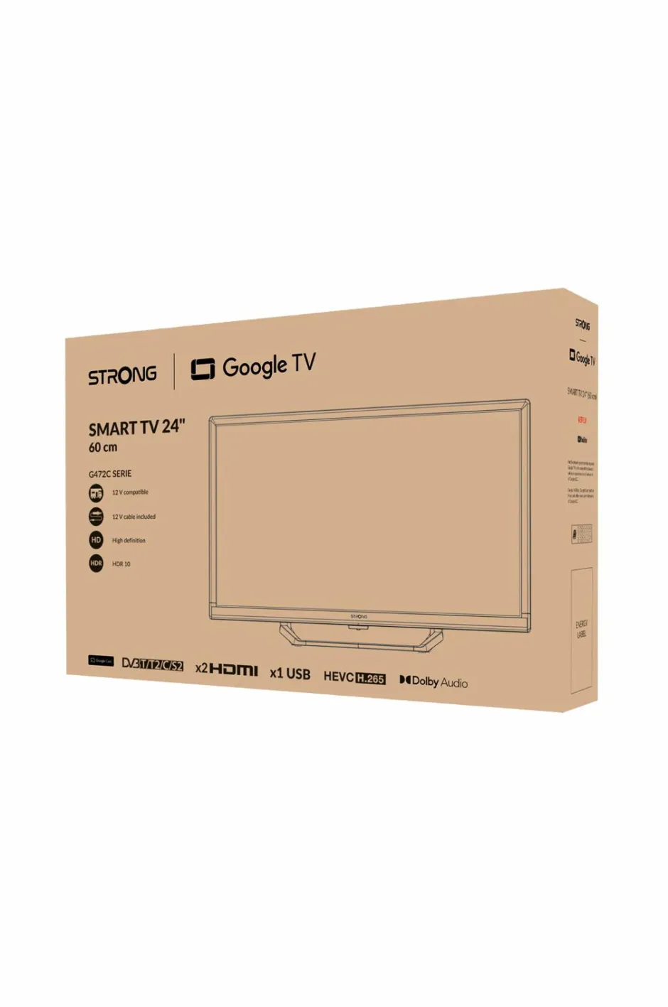 Hot Smart-tv 24 230/12volt Google TV Srt24hg4723c Tv, Lyd & Det Smarte Hjem