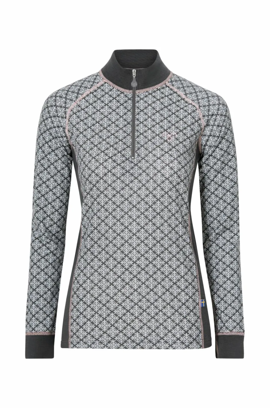 Outlet Skiundertrøje Seaqual Jacquard Half-zip Women Dame Skiundertøj|Skiundertøj