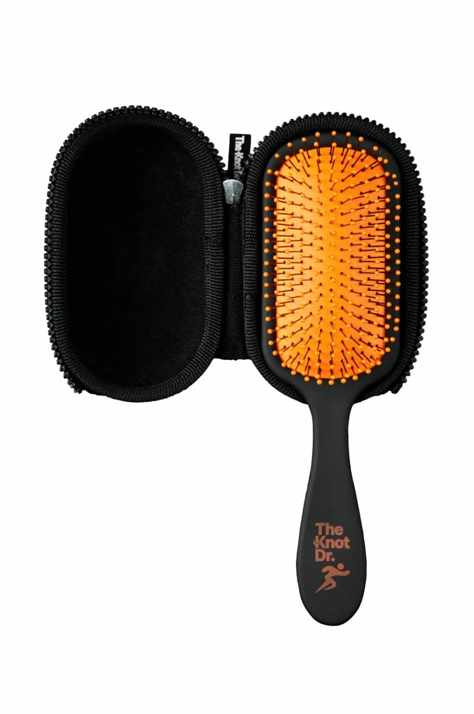 The Knot Dr. Pro Sport Paddle Tangerine Brush with EVA Case^ Hårbørster