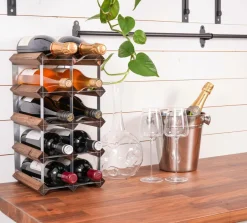 Outlet Vinreol 12 flasker samlet Småopbevaring