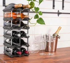 The Swedish Wine Rack Factory Vinreol 15 flasker^ Småopbevaring