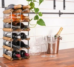 Vinreol 15 flasker Småopbevaring