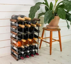 The Swedish Wine Rack Factory Vinreol 30 flasker samlet^ Småopbevaring
