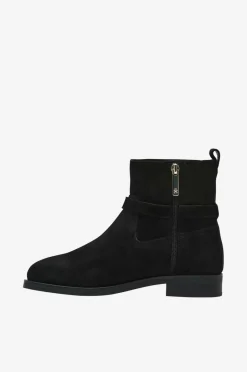 Tommy Hilfiger Boots TH Buckle Riding Suede Bootie^Dame Boots & Snørestøvler