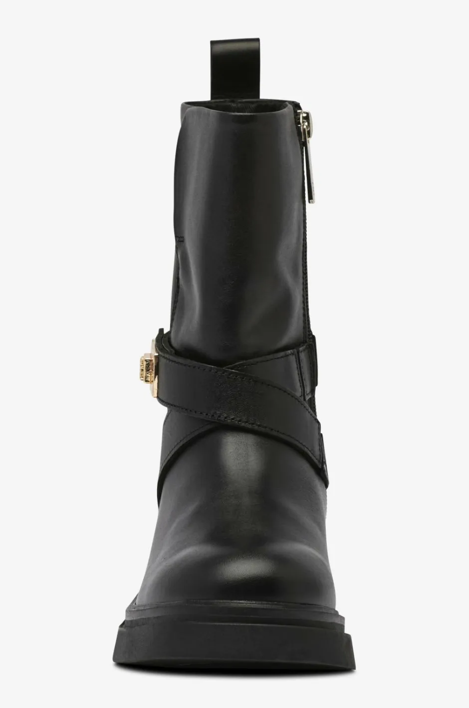 Tommy Hilfiger Boots Biker Leather^Dame Boots & Snørestøvler