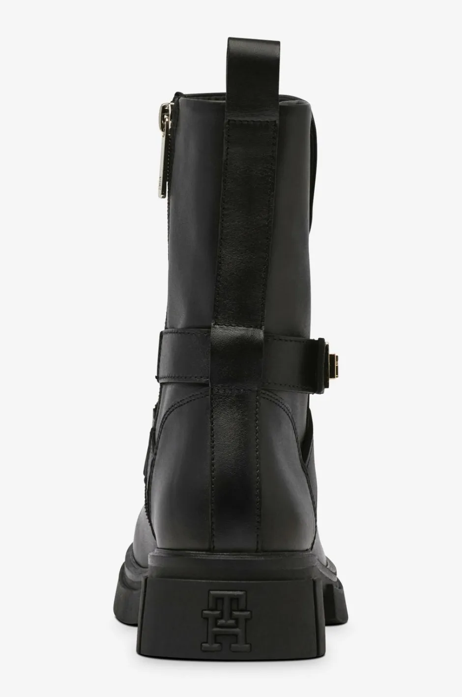 Tommy Hilfiger Boots Biker Leather^Dame Boots & Snørestøvler