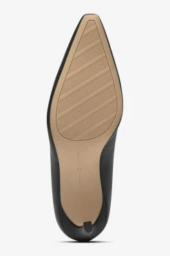 Tommy Hilfiger Højhælet sko TH Logo Leather Pump Slanted HL^Dame Højhælede Sko