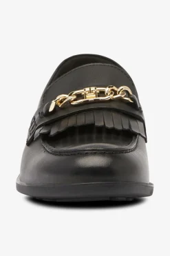 Hot Loafers TH Chain Fringe Leather Dame Loafers