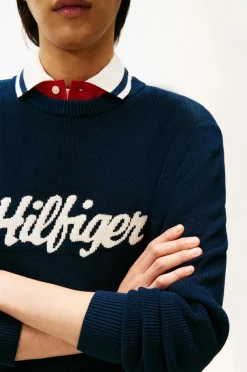 Tommy Hilfiger Pullover Seasonal Graphic Cotton Cneck^ Trøjer