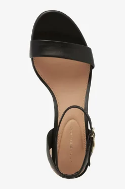 Tommy Hilfiger Sandaler med hæl Leather Ankle Strap Espad Sandal^Dame Højhælede Sko|Sandaler & Sandaler Med Hæl