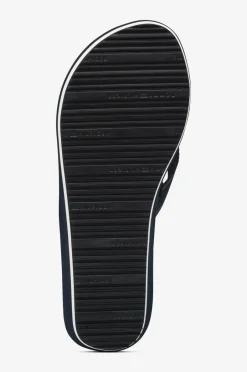 Tommy Hilfiger Sandal med hæl TH Stripes Wedge Beach Sandal^Dame Højhælede Sko