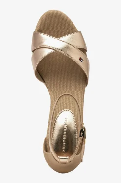 Online Sandaler med hæl Flag Metallic Mid Wedge Espad Dame Højhælede Sko