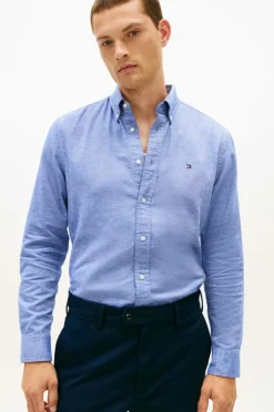 New Skjorte Brushed Linen Twill RF Shirt Skjorter