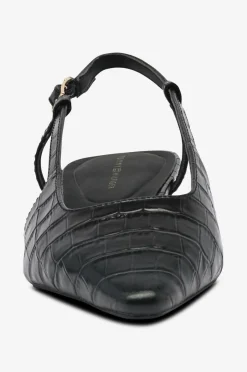 Tommy Hilfiger Slingbacks Croc Slanted Heel^Dame Højhælede Sko|Sandaler & Sandaler Med Hæl