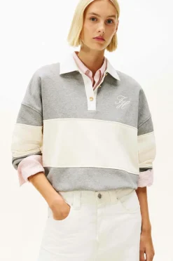 Discount Sweatshirt Gold Btn Rugby Fleece Dame Sweatshirts & Hoodies