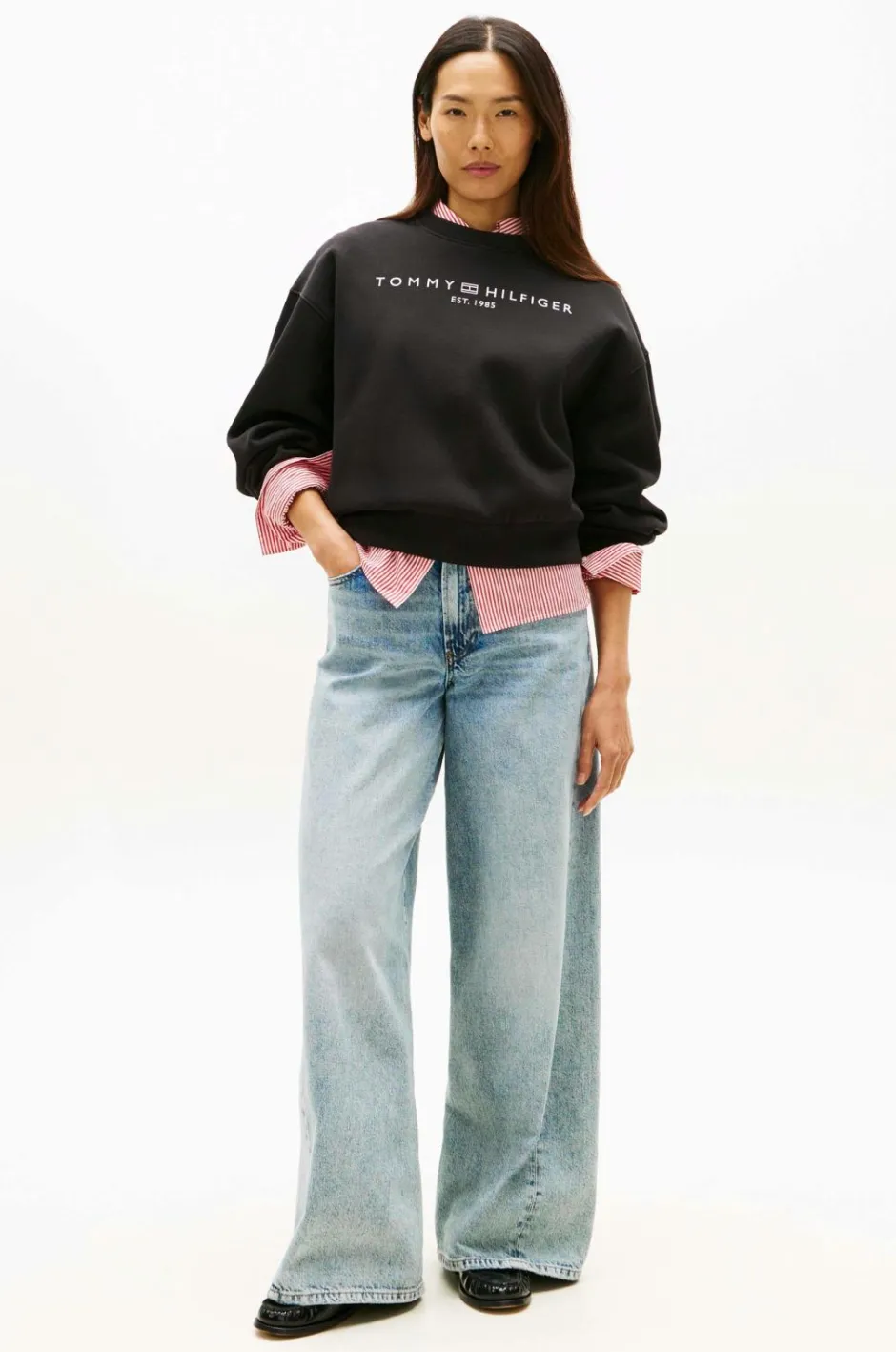 Tommy Hilfiger Sweatshirt Corp Logo Mdrn^Dame Sweatshirts & Hoodies