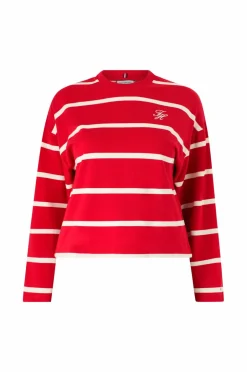 Tommy Hilfiger Curve Sweatshirt Crv TH Script Mdrn Terry Swtshrt^Dame Sweatshirts & Hoodies