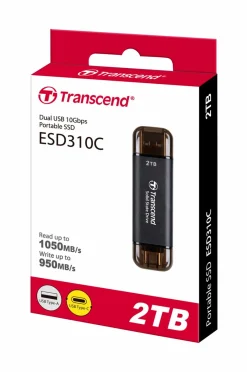 Transcend SSD Bærbar ESD310C - 2TB^ Computertilbehør