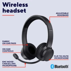 Trust Headset Ayda Bluetooth ENC^ Tv, Lyd & Det Smarte Hjem