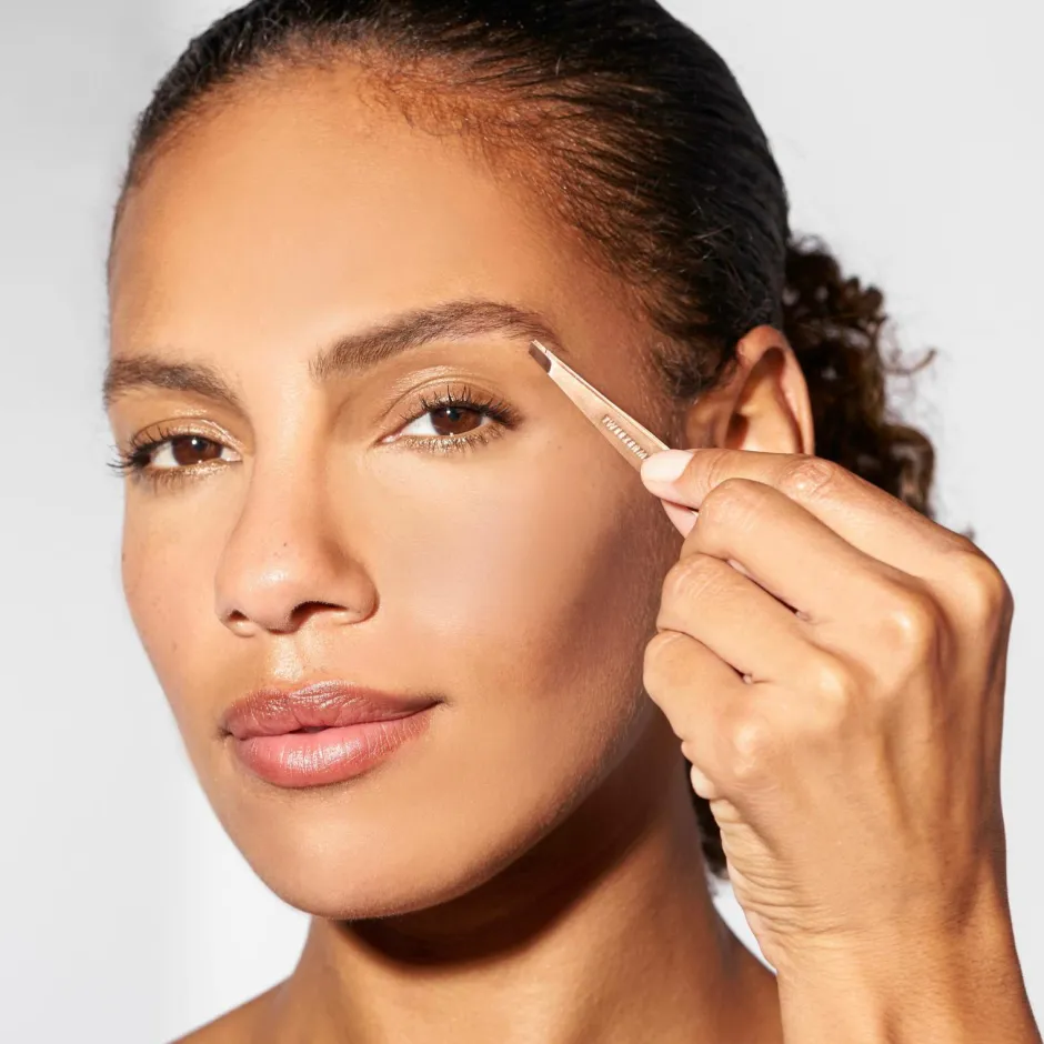 Sale Mini Slant Tweezer Rose Gold Makeup-Tilbehør