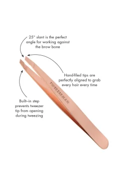 Tweezerman Pincet Rose Gold Slant Tweezer^ Makeup-Tilbehør