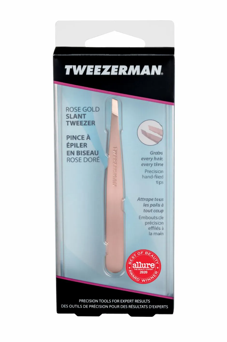 Tweezerman Pincet Rose Gold Slant Tweezer^ Makeup-Tilbehør