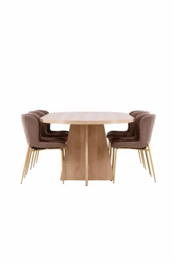 Venture Home Bootcut-spisebord med Modesto-spisebordsstol^ Spisegrupper