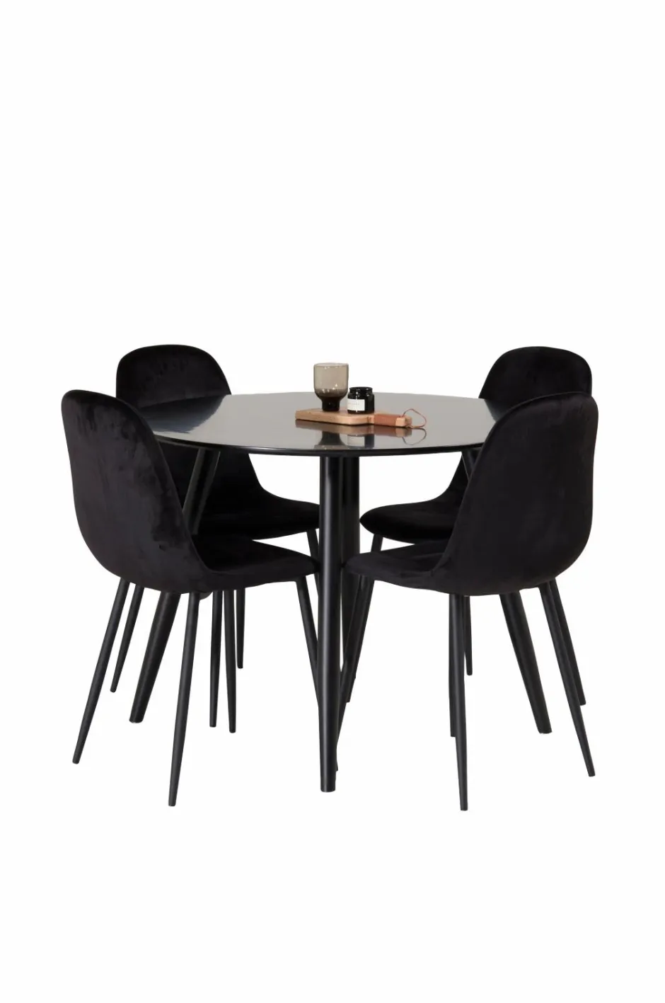 Discount Spisebordssæt Plaza med 4 stole Polar Spisegrupper
