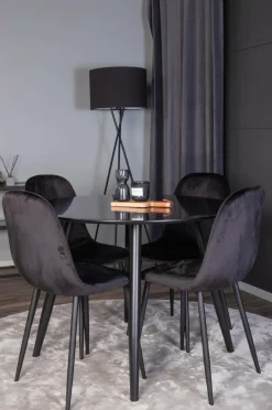 Discount Spisebordssæt Plaza med 4 stole Polar Spisegrupper