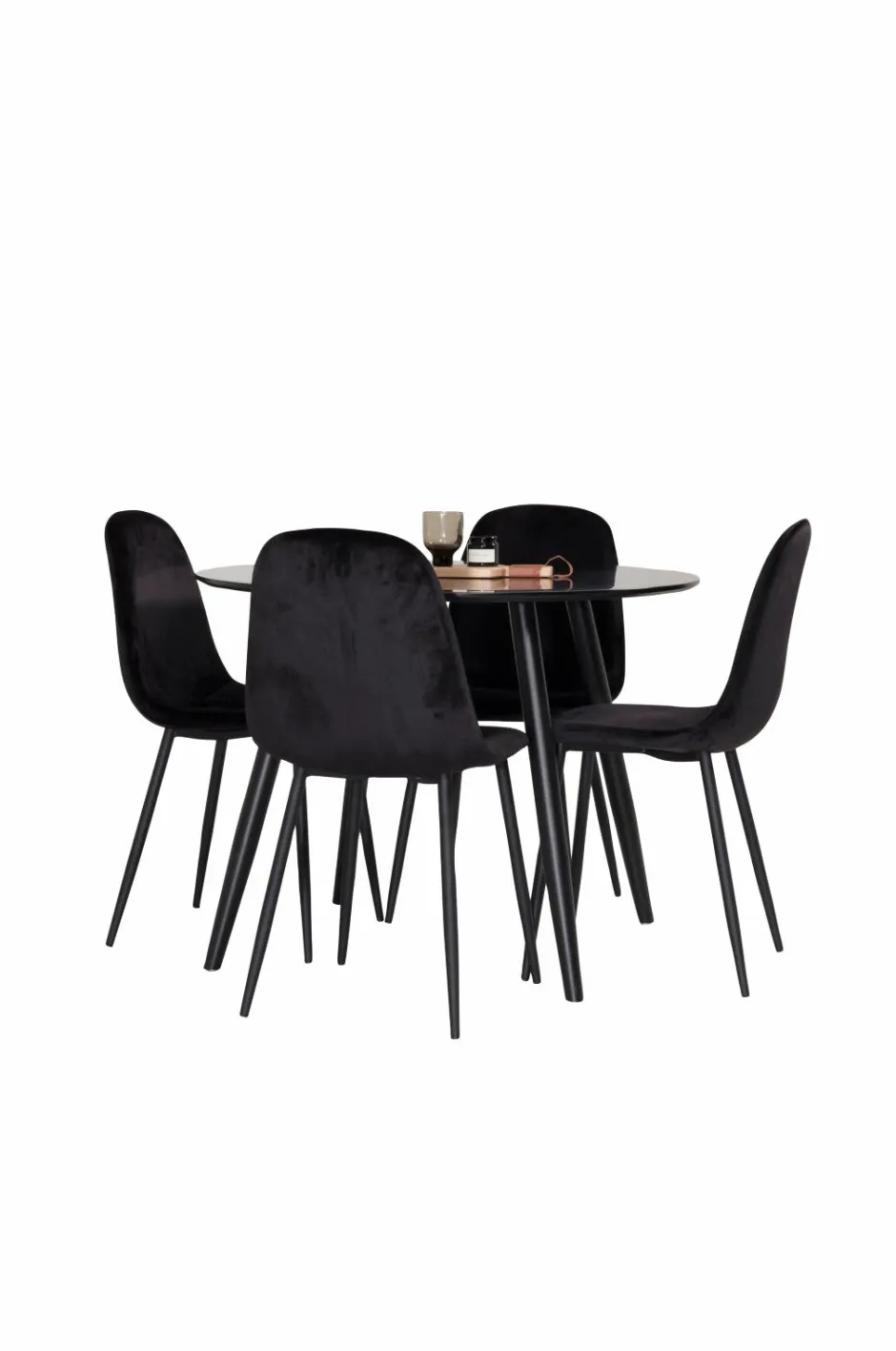 Discount Spisebordssæt Plaza med 4 stole Polar Spisegrupper