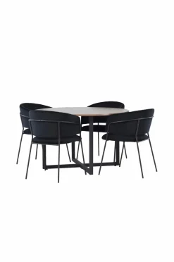 Outlet Spisegruppe Durango med 4 stk. stole Selma Spisegrupper
