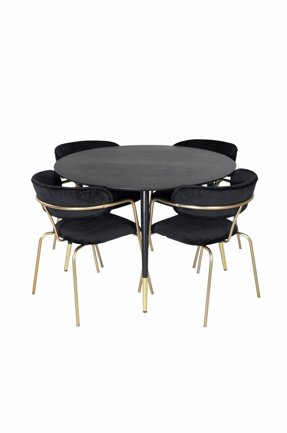 Outlet Spisegruppe Dipp med 4 stk. stole Arrow Spisegrupper