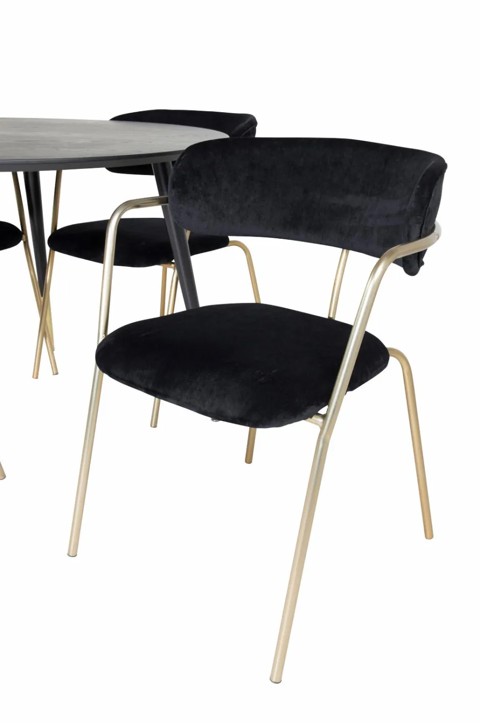 Outlet Spisegruppe Dipp med 4 stk. stole Arrow Spisegrupper