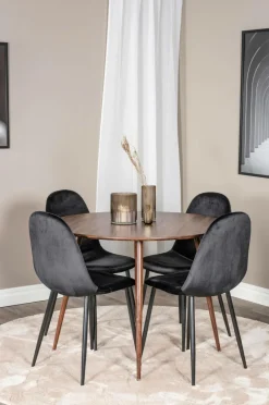 Discount Spisegruppe Plaza med 4 stole Polar Spisegrupper