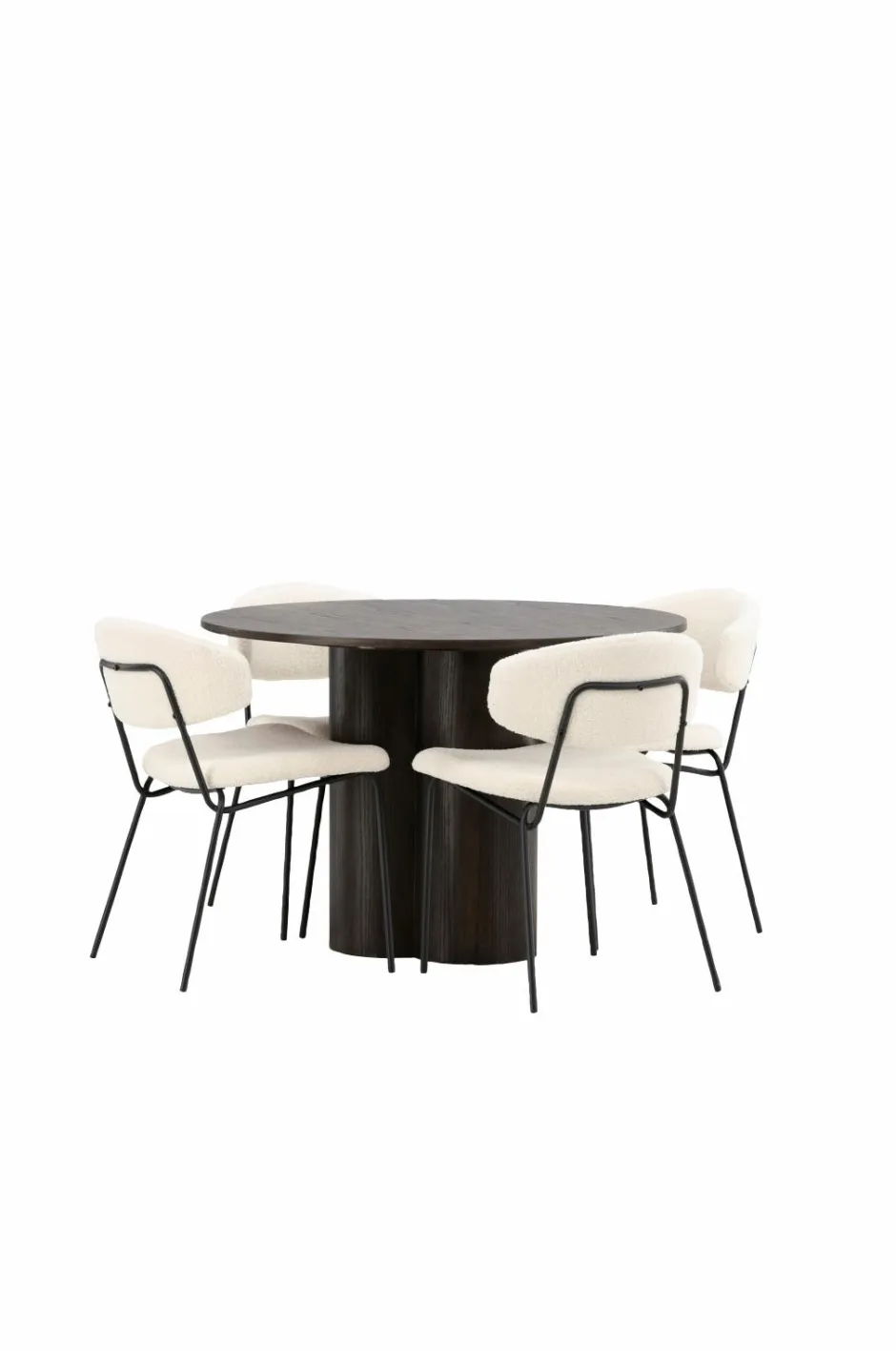 Venture Home Spisegruppe Olivia med 4 stole Chico^ Spisegrupper