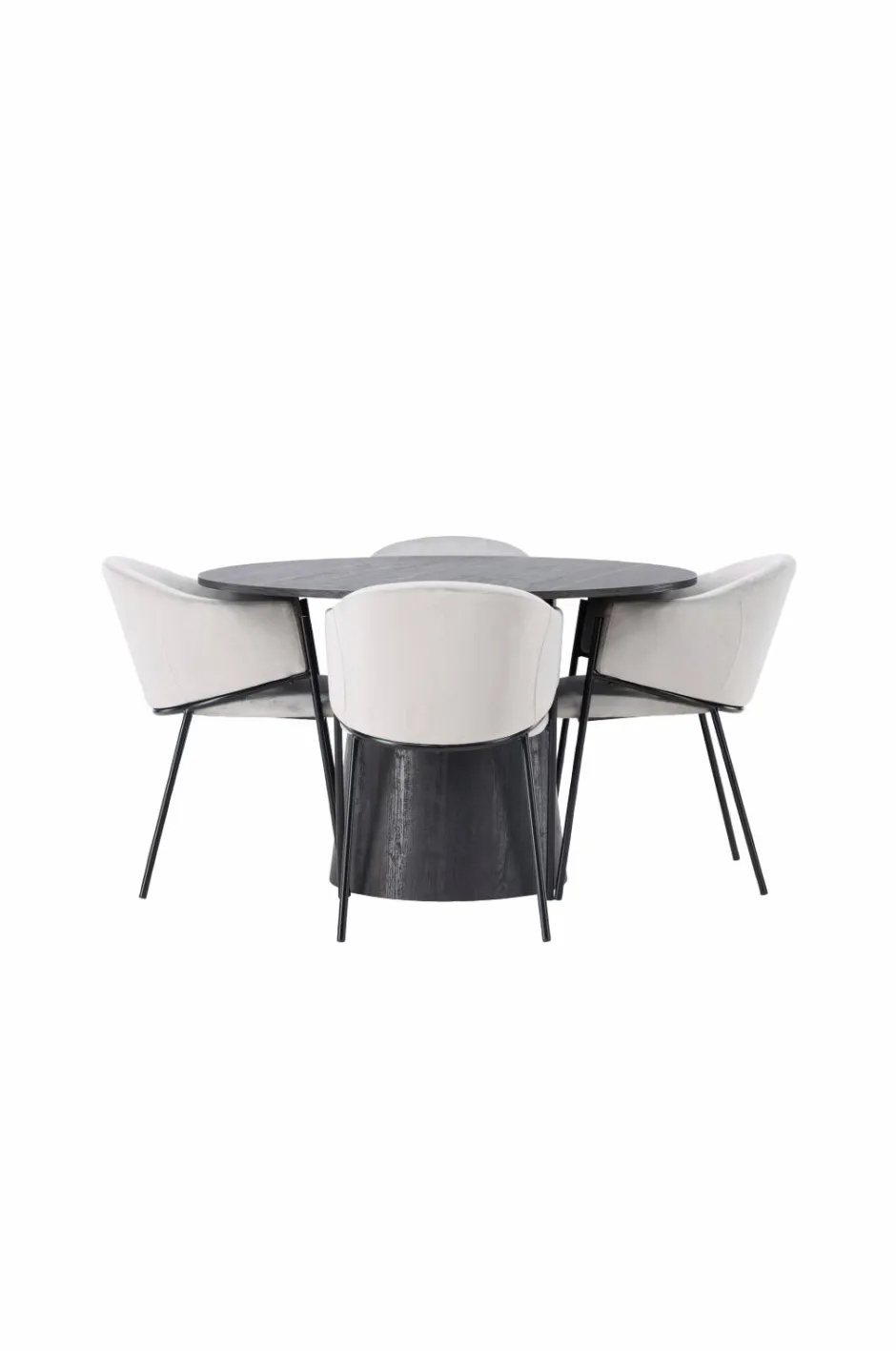 Best Spisegruppe Lanzo med 4 stole Evelina Spisegrupper