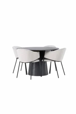 Best Spisegruppe Lanzo med 4 stole Evelina Spisegrupper