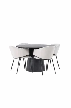Best Spisegruppe Lanzo med 4 stole Evelina Spisegrupper