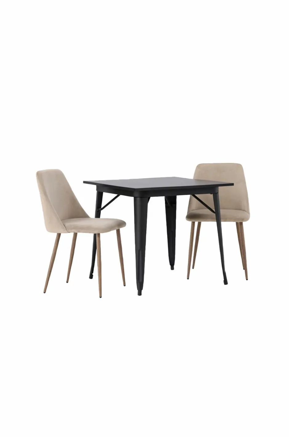 Clearance Spisegruppe Tempe med 2 stole Night Spisegrupper