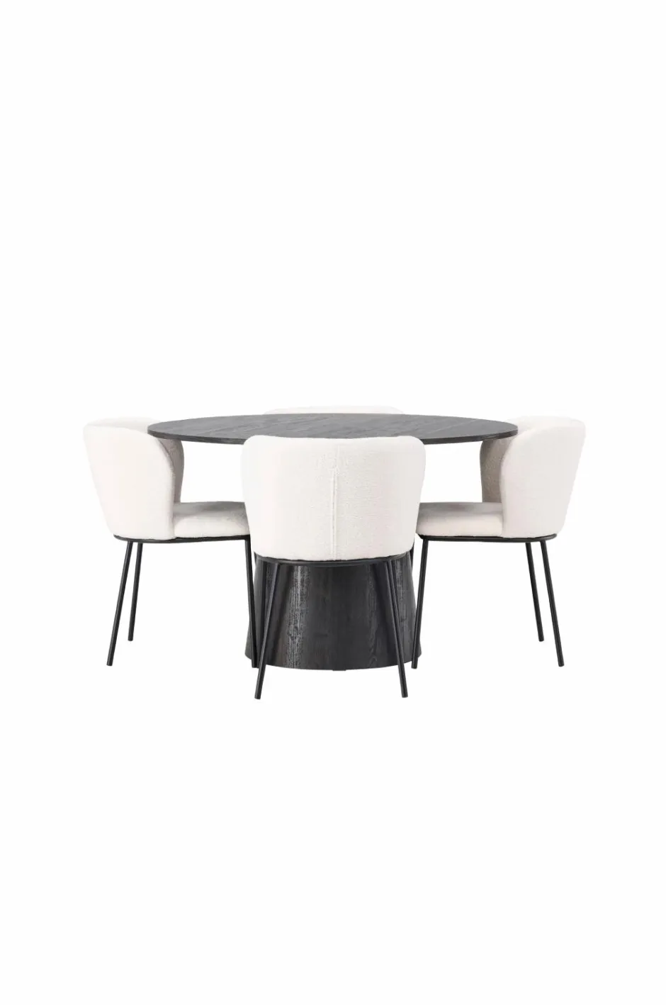 New Spisegruppe Lanzo med 4 stole Edina Spisegrupper