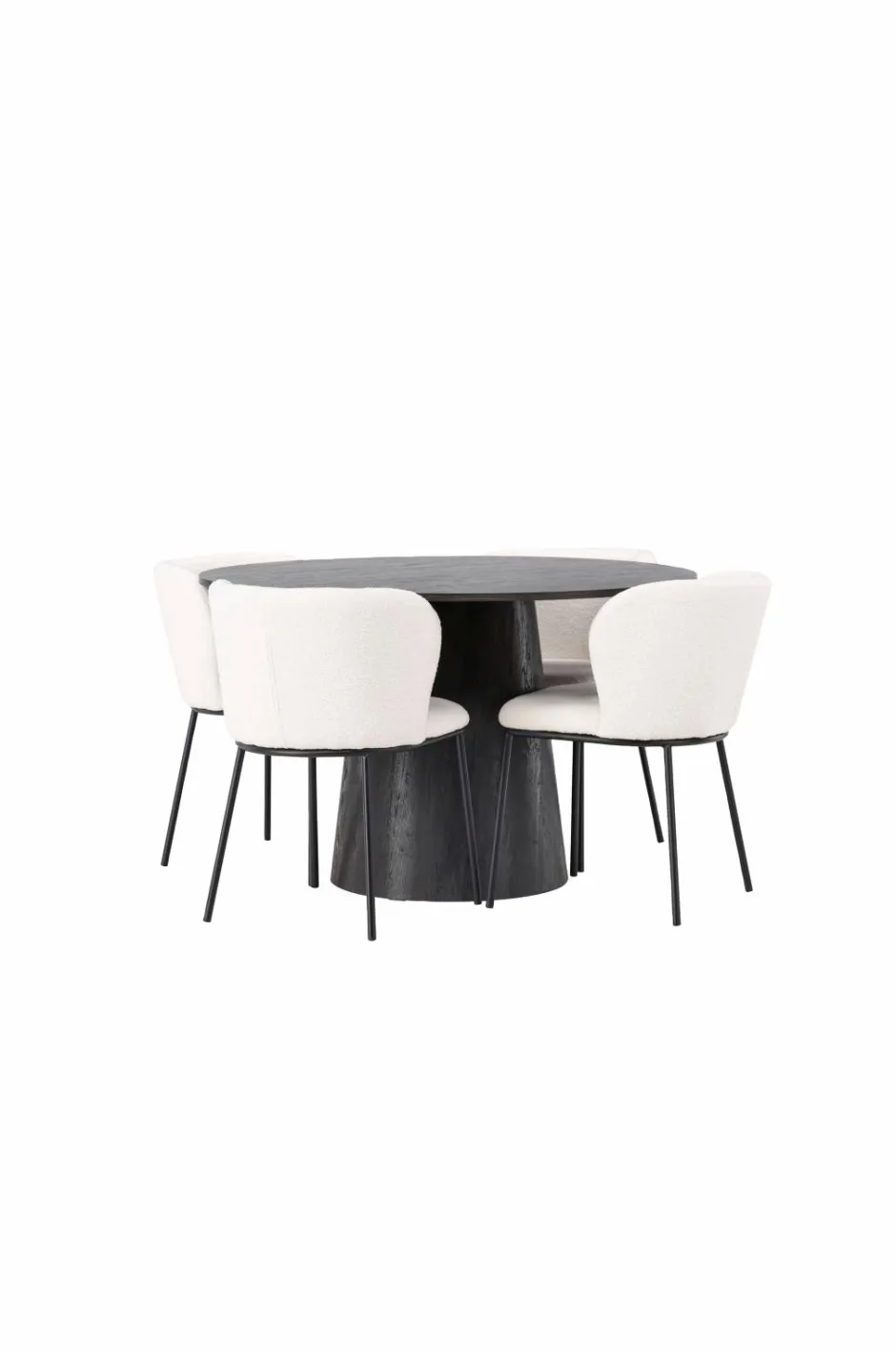 New Spisegruppe Lanzo med 4 stole Edina Spisegrupper