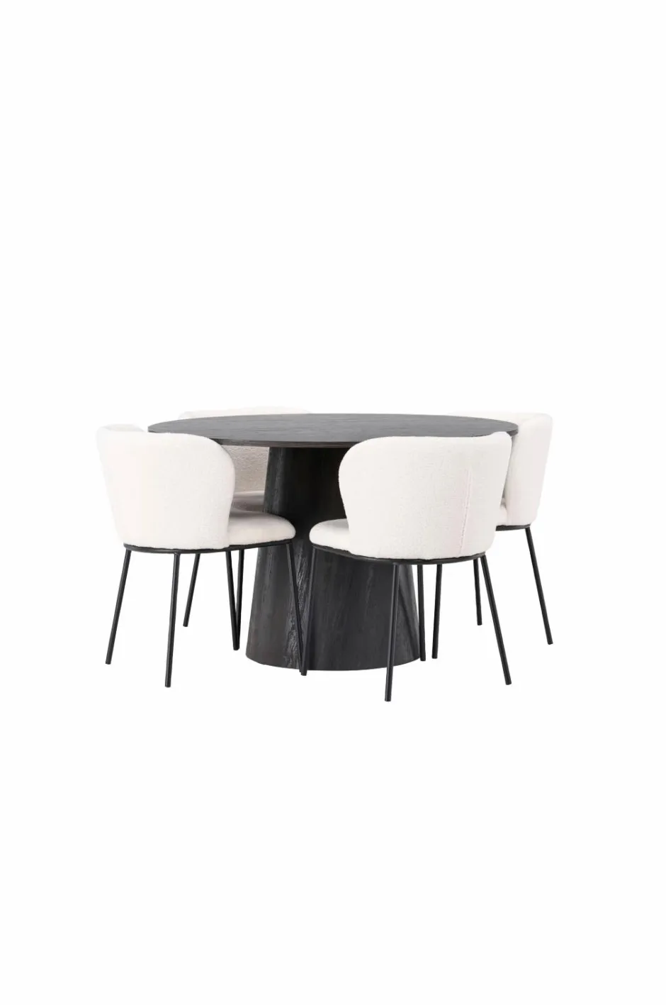 New Spisegruppe Lanzo med 4 stole Edina Spisegrupper