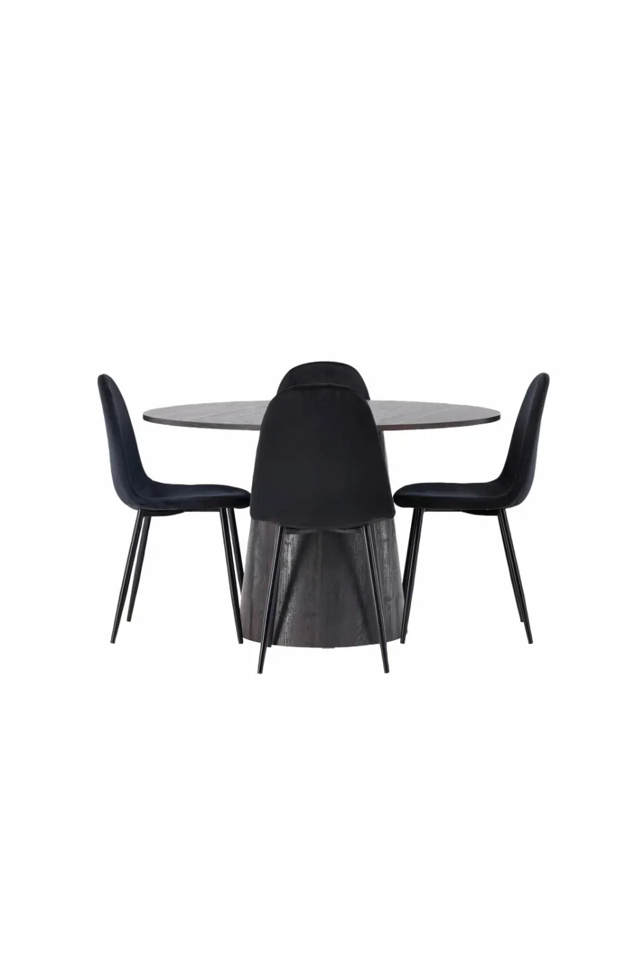 Spisegruppe Lanzo med 4 stole Polar Spisegrupper