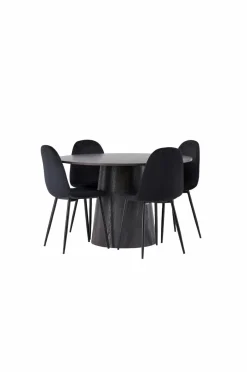 Spisegruppe Lanzo med 4 stole Polar Spisegrupper