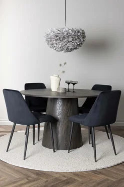 Online Spisegruppe Lanzo med 4 stole Night Spisegrupper