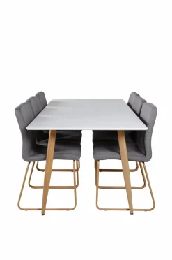 Online Spisegruppe Polar med stolene Mace Spisegrupper