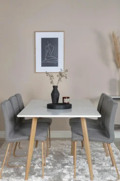 Online Spisegruppe Polar med stolene Mace Spisegrupper